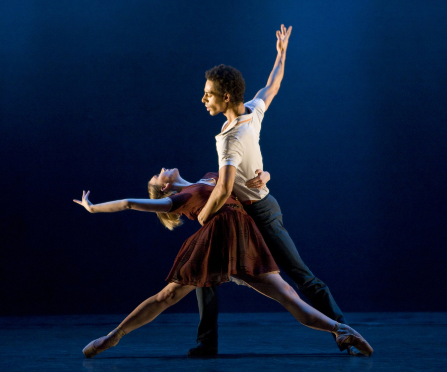 <p><em>Take Five:</em> Elisha Willis and Tyrone Singleton</p>. Credit: Bill Cooper.