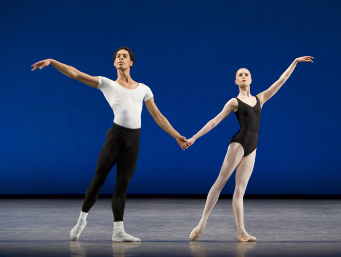 <p><em>Agon:</em> Jenna Roberts and Tyrone Singleton</p>. Credit: Bill Cooper.