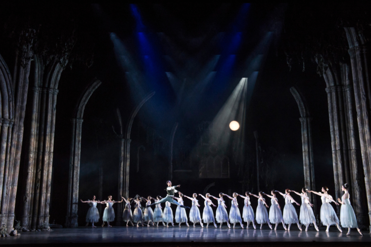 <p><em>Giselle: </em>Tyrone Singleton as Hilarion with Artists of Birmingham Royal Ballet</p>. Credit: Bill Cooper.