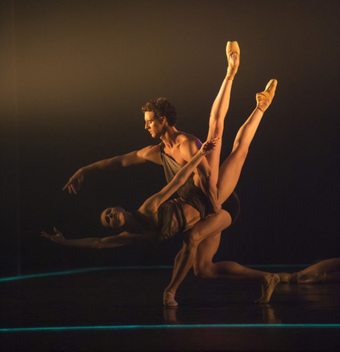 <p><em>E=mc²: </em>Jenna Roberts and Iain Mackay in 'Mass'</p>. Credit: Bill Cooper.