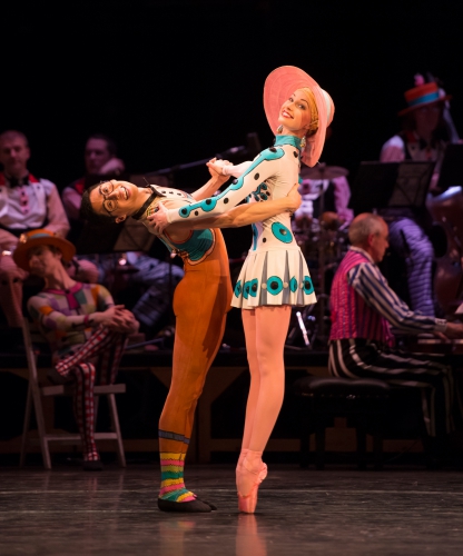 <p><em>Elite Syncopations:</em> Callie Roberts and Tzu-Chao Chou in 'Alaskan Rag'</p>. Credit: Bill Cooper.