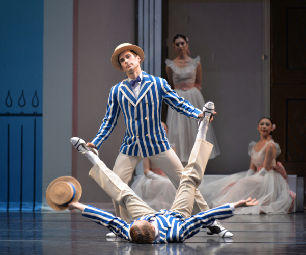 <p><em>Façade: </em>Kit Holder and Lewis Turner in 'Popular Song'</p>. Credit: Phil Hitchman.