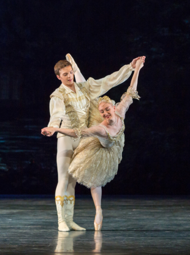<p><em>Coppélia: </em>Elisha Willis as Swanilda and Joseph Caley as Franz</p>. Credit: Andrew Ross.