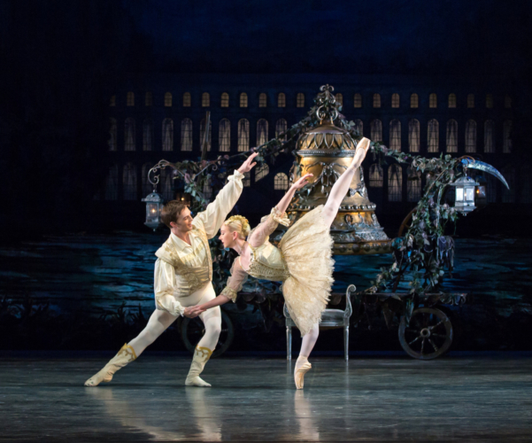 <p><em>Coppélia: </em>Elisha Willis as Swanilda and Joseph Caley as Franz</p>. Credit: Andrew Ross.