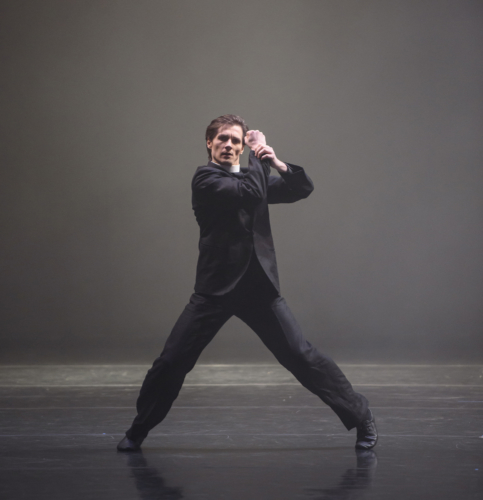 <p><em>Carmina burana: </em>Jamie Bond as the First Seminarian</p>. Credit: Bill Cooper.