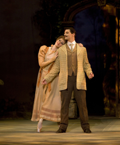 <p><em>Enigma Variations: </em>Samara Downs as The Lady and Dominic Antonucci as Edward Elgar</p>. Credit: Bill Cooper.