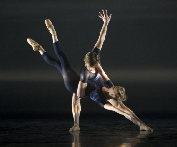<p><em>E=mc²:</em> Elisha Willis and Joseph Caley in 'Energy'</p>. Credit: Bill Cooper.