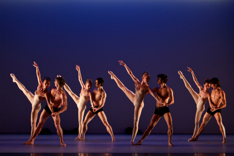 <p><em>Grosse Fuge:</em> Victoria Marr, Aaron Robison, Elisha Willis, Chi Cao, Dusty Button, César Morales, Samara Downs and Yasuo Atsuji</p>. Credit: Andrew Ross.