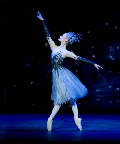<p><em>Cinderella: </em>Delia Mathews as Winter</p>. Credit: Bill Cooper.