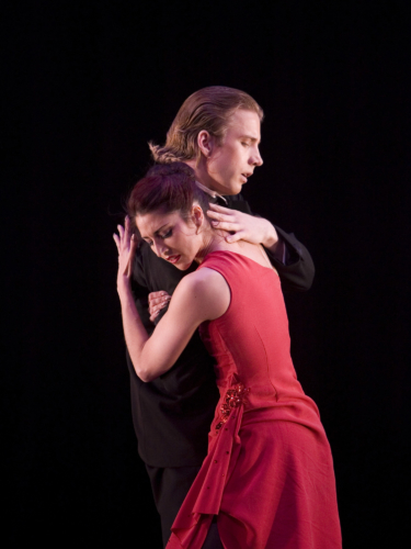 <p><em>Nine Sinatra Songs</em>: Angela Paul and Linnar Looris in 'That's Life'</p>. Credit: Bill Cooper.