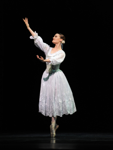 <p><em>Coppélia: </em>Delia Mathews in 'Prayer'</p>. Credit: Roy Smiljanic.