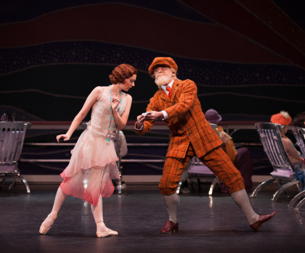 <p><em>The Grand Tour: </em>Elisha Willis as Gertrude Lawrence and Jonathan Payn as George Bernard Shaw</p>. Credit: Simon Tomkinson.