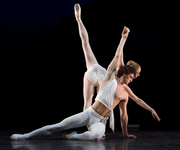 <p><em>Apollo: </em>Elisha Willis as Terpsichore and Iain Mackay as Apollo</p>. Credit: Bill Cooper.