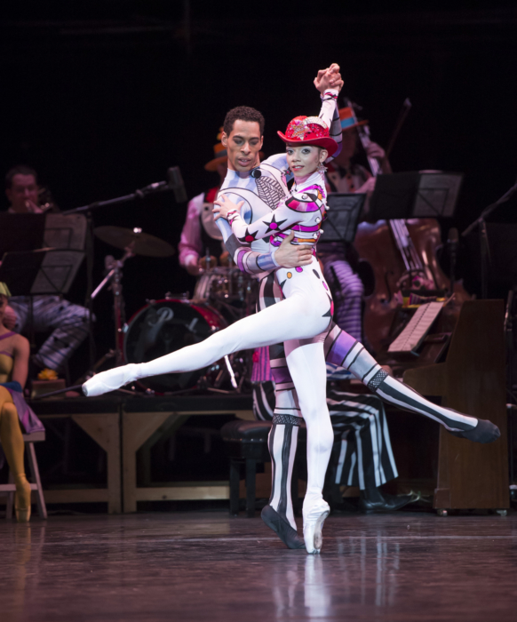<p><em>Elite Syncopations: </em>Céline Gittens and Tyrone Singleton in 'Bethena Concert Waltz'</p>. Credit: Bill Cooper.