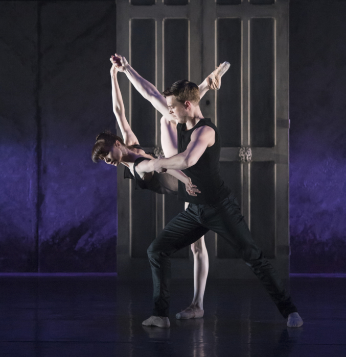 <p><em>Kin.:</em> Jenna Roberts and Joseph Caley</p>. Credit: Bill Cooper.