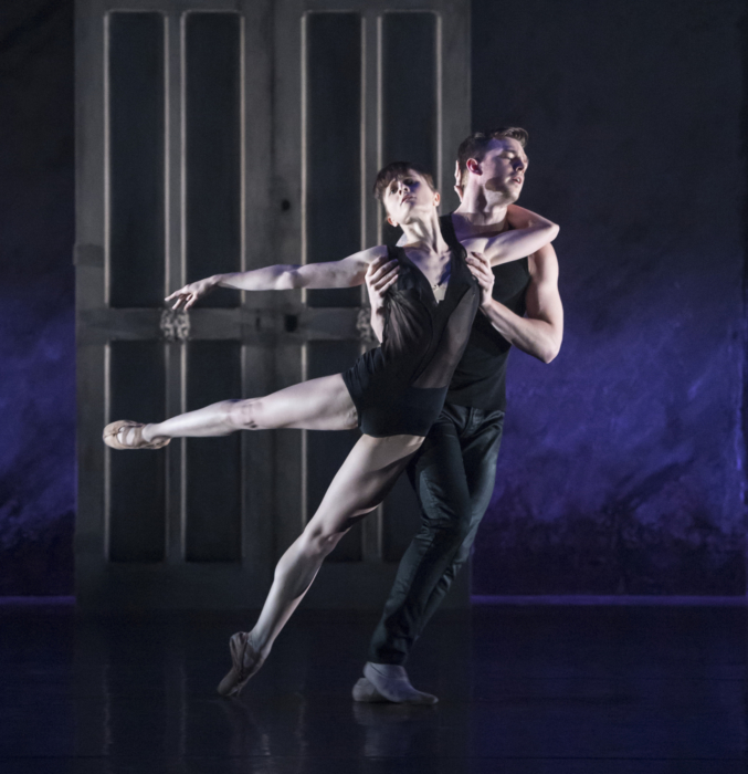 <p><em>Kin.: </em>Jenna Roberts and Joseph Caley</p>. Credit: Bill Cooper.