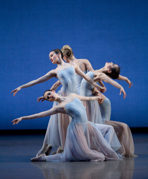 <p><em>Serenade:</em> Samara Downs, Arancha Baselga and Nao Sakuma</p>. Credit: Roy Smiljanic.