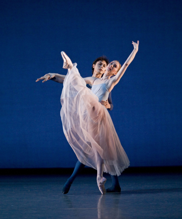 <p><em>Serenade: </em>Elisha Willis and César Morales</p>. Credit: Bill Cooper.
