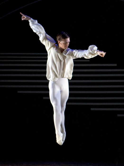 <p><em>Dante Sonata: </em>Joseph Caley as a Lead Child of Light</p>. Credit: Bill Cooper.