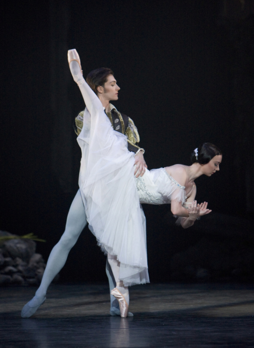 <p><em>Giselle:</em> Elisha Willis as Giselle and Jamie Bond as Albrecht</p>. Credit: Bill Cooper.