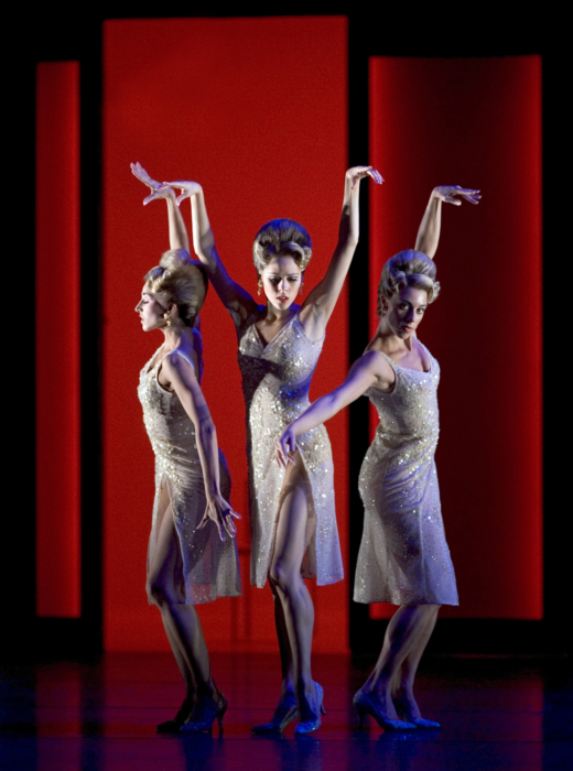 <p><em>The Orpheus Suite:</em> Angela Paul, Samara Downs and Victoria Marr as the Moisturisers</p>. Credit: Bill Cooper.
