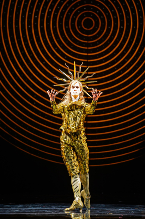 <p><em>The King Dances: </em>William Bracewell as Le Roi Soleil</p>. Credit: Bill Cooper.