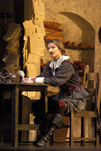 <p><em>Cyrano: </em>Robert Parker as Cyrano</p>. Credit: Roy Smiljanic.