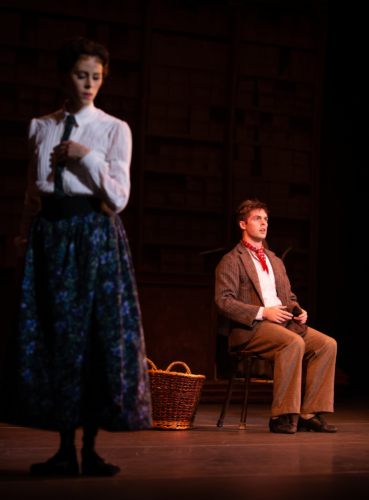 <p><em>Hobson's Choice</em>: Samara Downs as Maggie Hobson and Lachlan Monaghan as Will Mossop</p>. Credit: Ty Singleton.