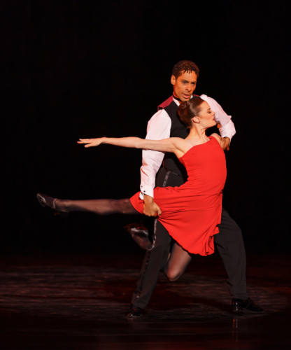 <p>Nine Sinatra Songs: Delia Mathews and Tyrone Singleton</p>. Credit: © Bill Cooper.