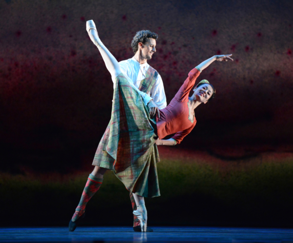 <p><em>Flowers of the Forest:</em> Nao Sakuma and Iain Mackay in 'Four Scottish Dances'</p>. Credit: Roy Smiljanic.