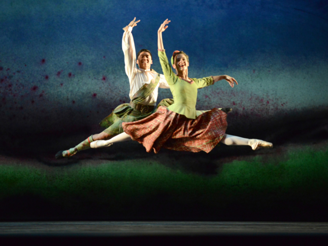 <p><em>Flowers of the Forest: </em>Arancha Baselga and Tzu-Chao Chou in 'Four Scottish Dances'</p>. Credit: Roy Smiljanic.