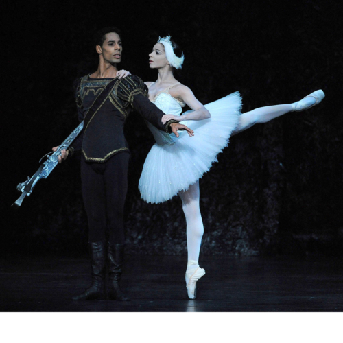 <p>Céline Gittens as Odette and Tyrone Singleton as Prince Siegfried<br></p>. Credit: Roy Smiljanic.