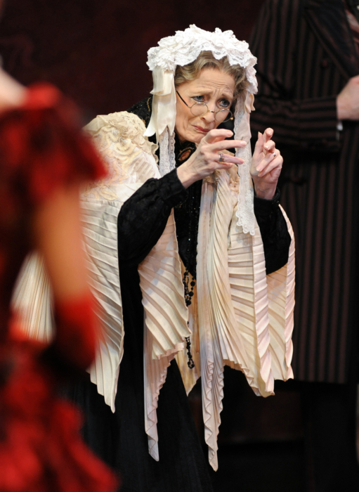 <p><em>The Nutcracker </em>from the wings: Marion Tait as the Grandmother</p>. Credit: Roy Smiljanic.
