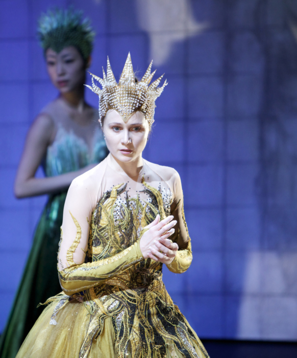 <p><em>Cinderella</em> Act I stage rehearsal: Jenna Roberts as Summer</p>. Credit: Andrew Ross.